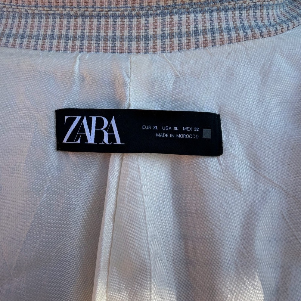 Zara  Plaid Double-Breasted Blazer - Picture 7 of 8